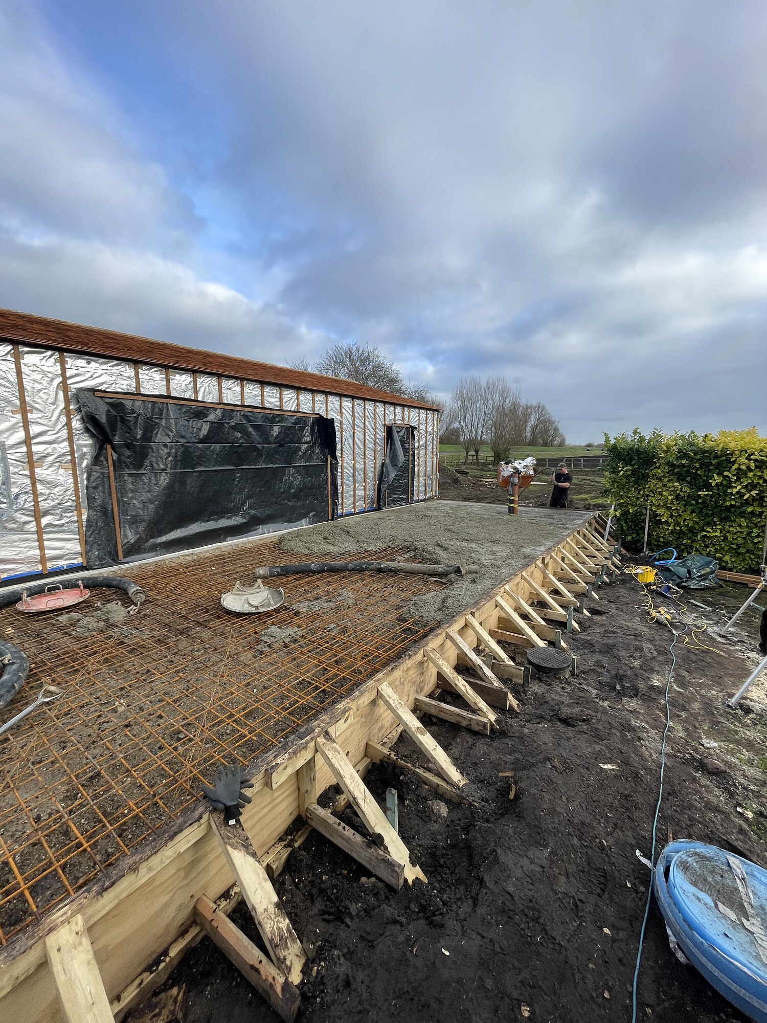 High-performance fabric build, The Birch Room, Suffolk