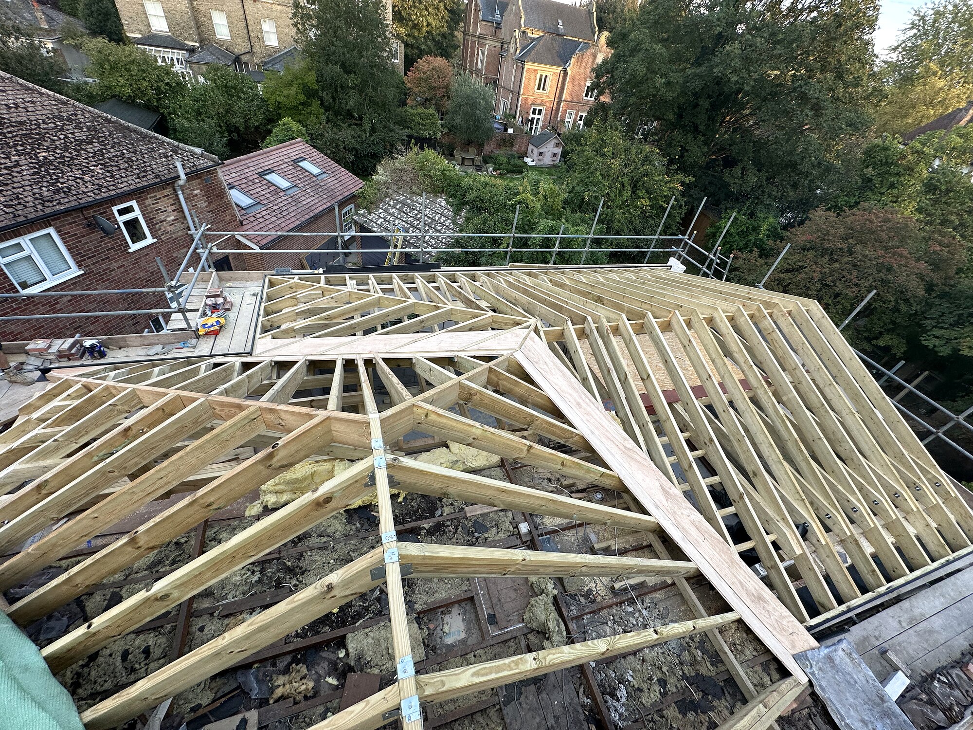 Complex multi-hip roof structure, Colchester