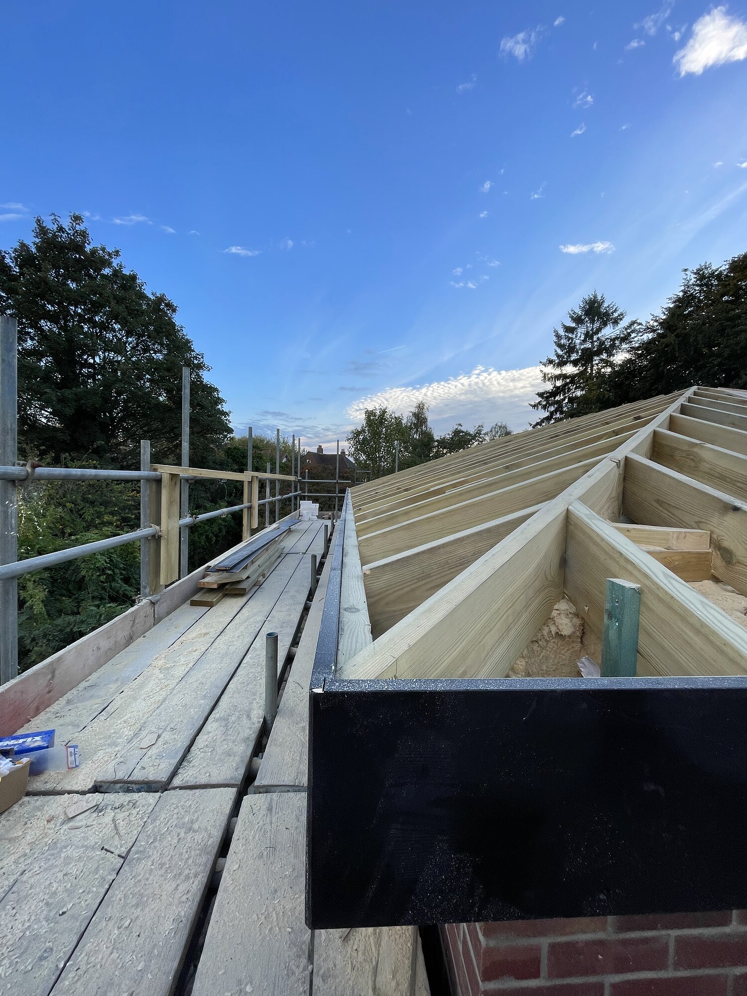 Fascia and box gutter line detail, Colchester roof