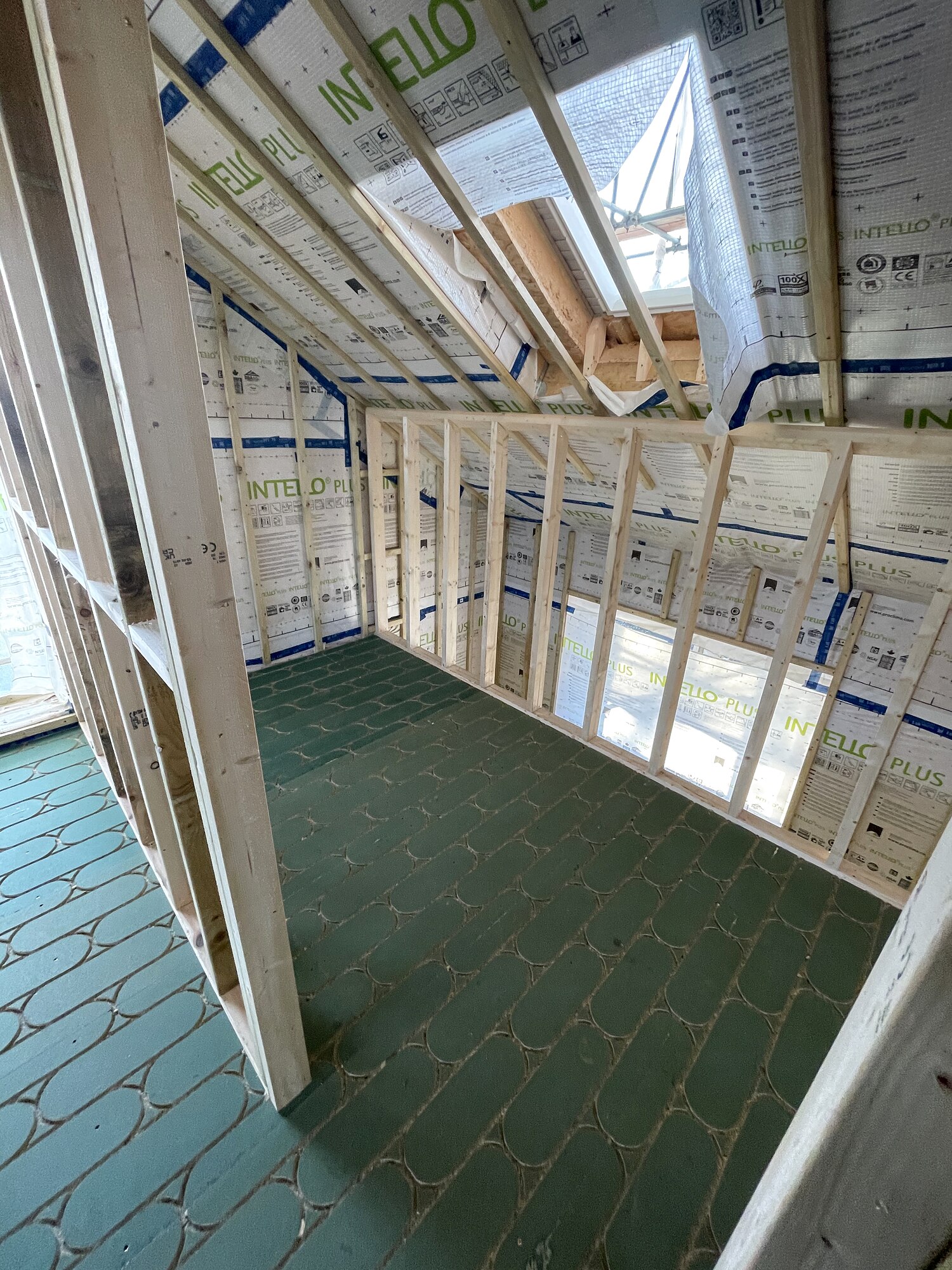 Airtightness membrane detail, Fieldview