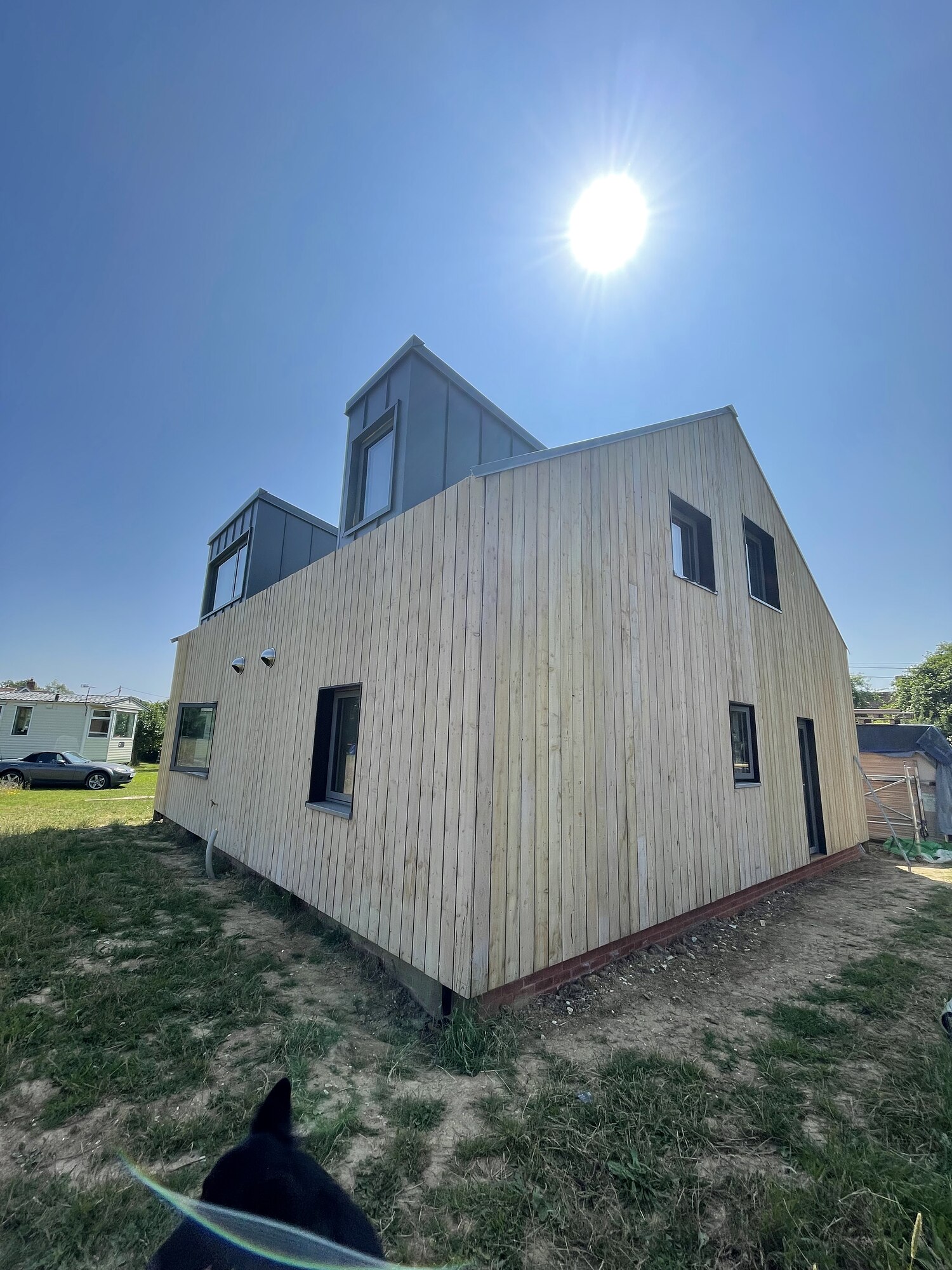 Finished exterior rear elevation, Fieldview
